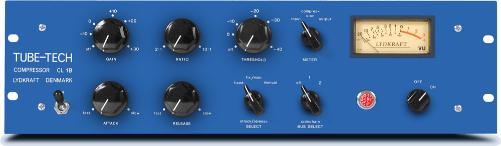 Das Bedienpanel des Tube-Tech CL 1B.