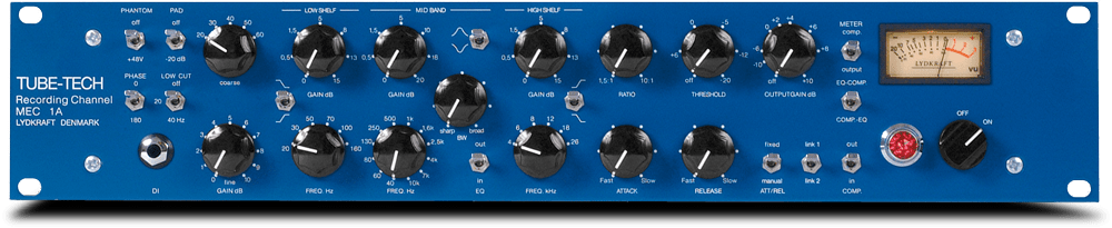 Das Bedienpanel des Tube-Tech MEC 1A.